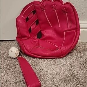 Betsey Johnson Baseball Glove Wristlet